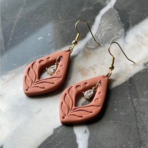 Handmade teardrop earrings